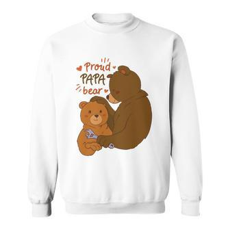 Proud Papa Bear Cute Gift Sweatshirt - Monsterry CA