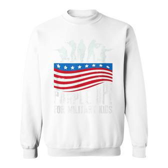 Purple Up For Military Kids Month Of Military Child Brat Sweatshirt | Mazezy