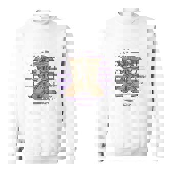 Purple Up Military Child Kids Month Awareness I Wear For Kid Sweatshirt | Mazezy