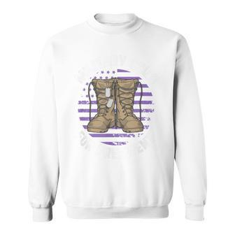 Purple Up Military Child Month Awareness For President Boot Sweatshirt | Mazezy