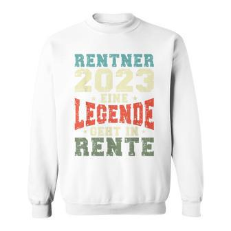 Rentner 2023 Rente Spruch Retro Vintage V2 Sweatshirt - Seseable