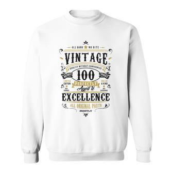 Retro 100 Geburtstag Geschenk Für Oma 100 Jahre Alt 1922 Sweatshirt - Seseable