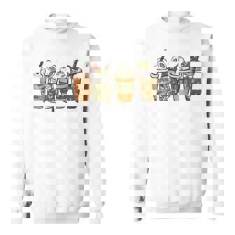 Retro Easter Coffee Camo Bunny Happy Easter Day Egg Hunt Sweatshirt | Mazezy