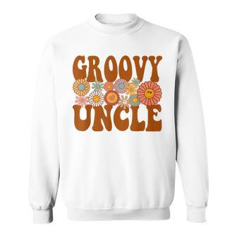 Retro Groovy Uncle Matching Family 1St Birthday Party Sweatshirt | Mazezy