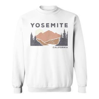 Retro Yosemite California Established 1890 National Park Sweatshirt | Mazezy