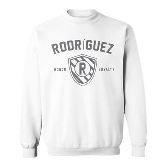 Rodriguez Family Shield Last Name Crest Matching Men Women Sweatshirt Graphic Print Unisex - Thegiftio UK