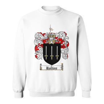 Rollins Family Crest - Rollins Coat Of Arms Sweatshirt - Seseable