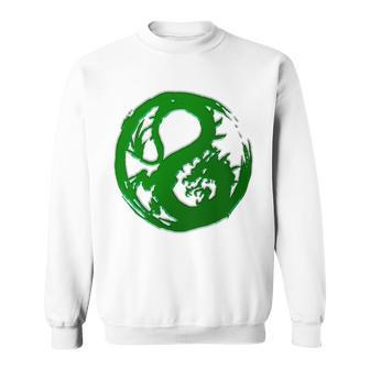 Samurai Legend Dragon Mon Green Sweatshirt - Monsterry