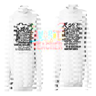 Santa Favorite Teacher Merry Christmas Men Women Sweatshirt Graphic Print Unisex - Thegiftio