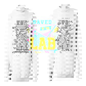 Saved By The Lab Retro Lab Week 2023 Medical Laboratory Tech Sweatshirt | Mazezy
