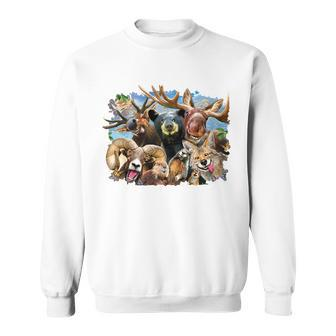 Selfie - Rocky Mountain Animals Sweatshirt - Monsterry DE