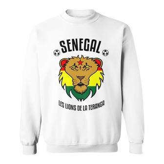 Senegal Lions Soccer T Football Jersey Sweatshirt | Mazezy