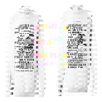 September Girl I Am Who I Am I Have Tatoos Pretty Eyes Thick Thighs And Cuss Too Much I Am Living My Best Life Your Approval Isn’T Need Sweatshirt | Seseable CA