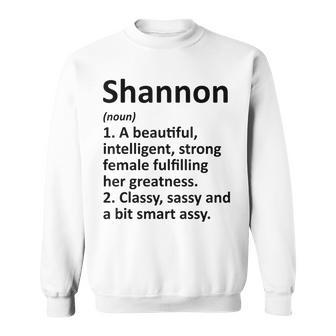 Shannon Definition Personalized Name Funny Christmas Gift Men Women Sweatshirt Graphic Print Unisex - Thegiftio UK