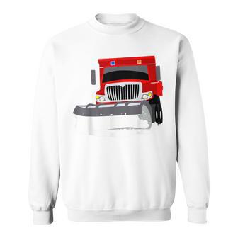 Snowplow Truck | Snow Plough Digger Toddler Men Women Sweatshirt Graphic Print Unisex - Seseable