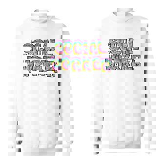 Social Worker Tie Dye 2023 School Social Worker Sweatshirt | Mazezy