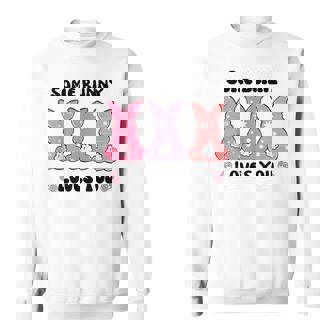 Some Bunny Loves You Easter Women Girl Funny Easter Sweatshirt | Mazezy
