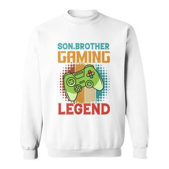 Son Brother Gaming Legend T Sweatshirt - Monsterry AU