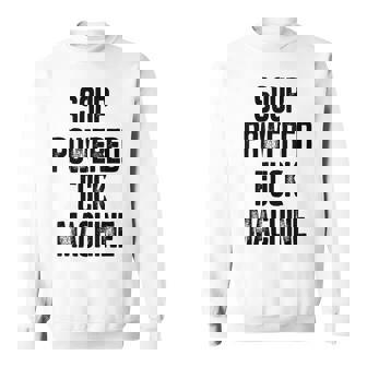 Soup Powered Fuck Machine Funny V3 Men Women Sweatshirt Graphic Print Unisex - Thegiftio