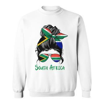 South Africa Girl South African Girl South Africa Woman Flag Sweatshirt | Mazezy