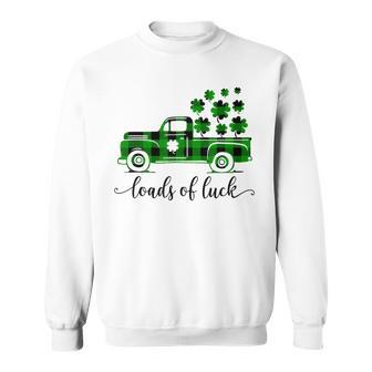 Special Delivery Loads Of Luck Plaid Truck St Patricks Day Sweatshirt - Seseable