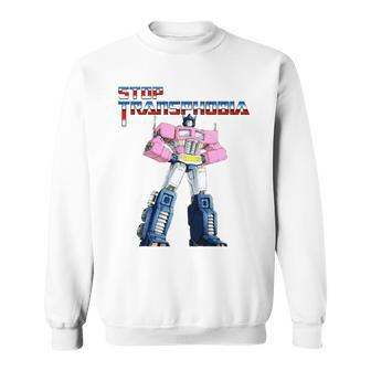 Stop Transphobia Optimus Prime Sweatshirt | Mazezy