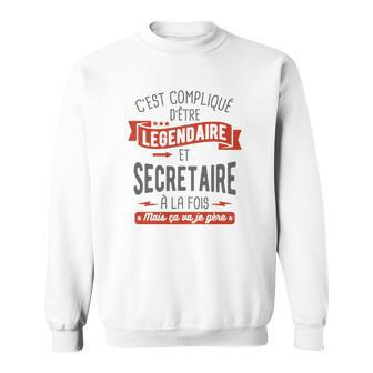 T-Shirt Secretaire Legendaire Sweatshirt - Seseable