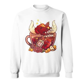 Taurus Zodiac Teacup Sweatshirt | Mazezy