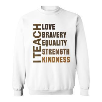 Teacher Black History Month Afro Woman Funny Gifts Sweatshirt - Seseable