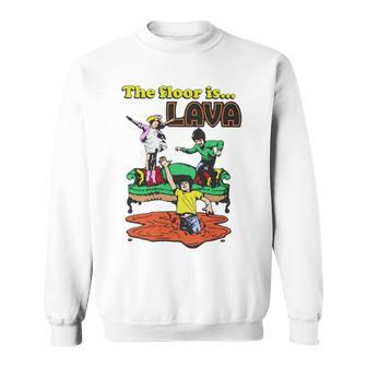The Floor Is Lava Childrens Playing Sweatshirt | Mazezy