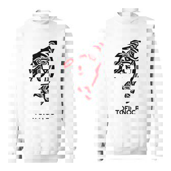 Tofino Bc Canada Native Fishermen Tribal Orca Killer Whales Men Women Sweatshirt Graphic Print Unisex - Thegiftio