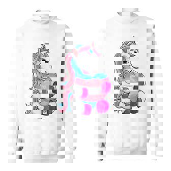 Transgender Pride Unicorn Lgbt Trans Flag Sweatshirt | Mazezy