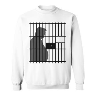 Trump For Prison Lock Him Up In Jail Funny Trump Sweatshirt | Mazezy