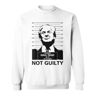 Trump Hot 2024 President Trump Not Guilty Scar Sweatshirt | Mazezy