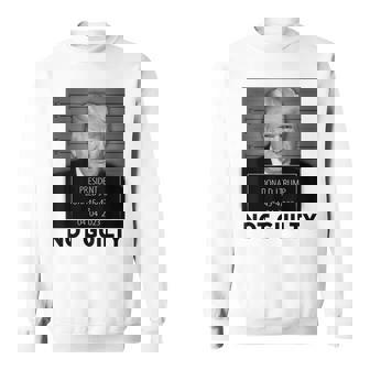 Trump Hot Not Guilty 45-47 President Trump Arrest Funny Sweatshirt - Thegiftio