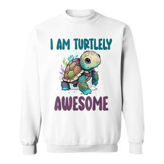 Turtlely Awesome Turtle Clothes Aquatic Animal Tortoise Sweatshirt | Mazezy