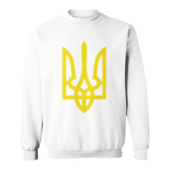 Ukrainian President Volodymyr Zelensky Ukraine Emblem Sweatshirt | Mazezy DE