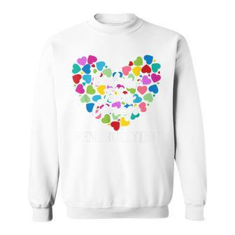 Unity Day Orange Heart Anti Bullying Kindness Teacher V3 Men Women Sweatshirt Graphic Print Unisex - Thegiftio UK