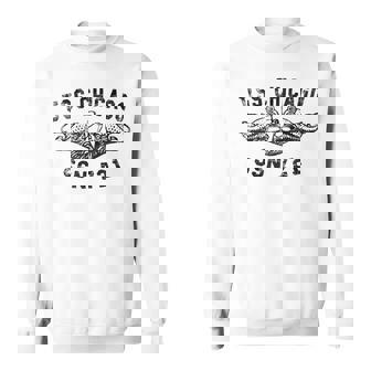 Uss Chicago Ssn 721 Attack Submarine Badge Vintage Sweatshirt | Seseable CA