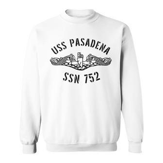 Uss Pasadena Ssn 752 Attack Submarine Badge Vintage Sweatshirt - Seseable