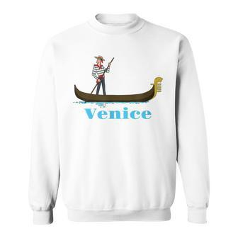 Venice Gondola Italy Souvenir Men Women Sweatshirt Graphic Print Unisex - Seseable