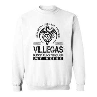 Villegas Blood Runs Through My Veins Sweatshirt - Seseable