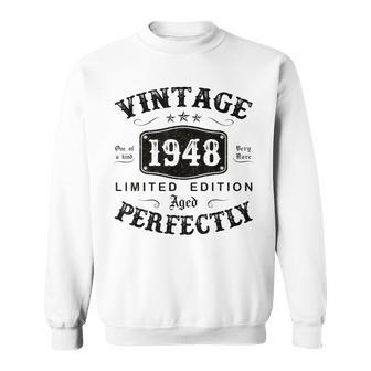 Vintage 1948 75 Years Old 75Th Birthday Gifts For Men Sweatshirt | Mazezy