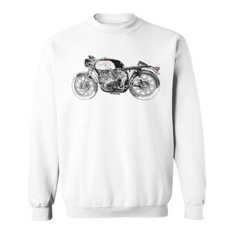 Vintage British Cafe Racer Motorcycle T Sweatshirt | Mazezy