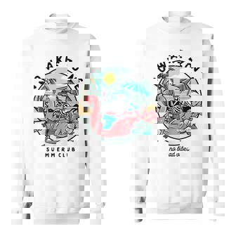 Vintage Retro No Wake Zone Beach Tropical Vacation Gifts Sweatshirt - Seseable