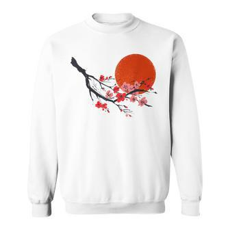 Vintage Sakura Cherry Blossom Tree Japanese Culture Sweatshirt - Seseable