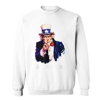 Wash Your Hands And Uncle Sam Sweatshirt | Mazezy