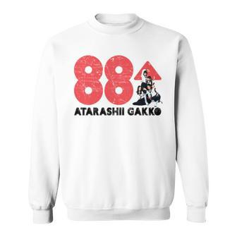 White Ver Atarashii Gakko 88 Rising V Sweatshirt | Mazezy