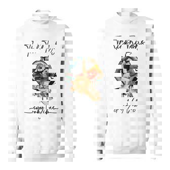 Witch Vampire Womens Halloween Thick Thighs Spooky Vibes Men Women Sweatshirt Graphic Print Unisex - Thegiftio