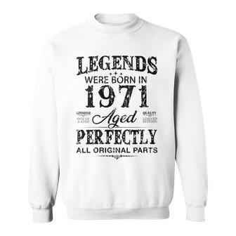 Womens Vintage 1971 Funny 51 Years Old Men And Women 51Th Birthday Sweatshirt - Seseable